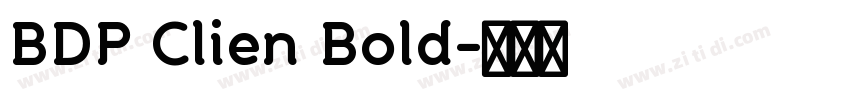 BDP Clien Bold字体转换